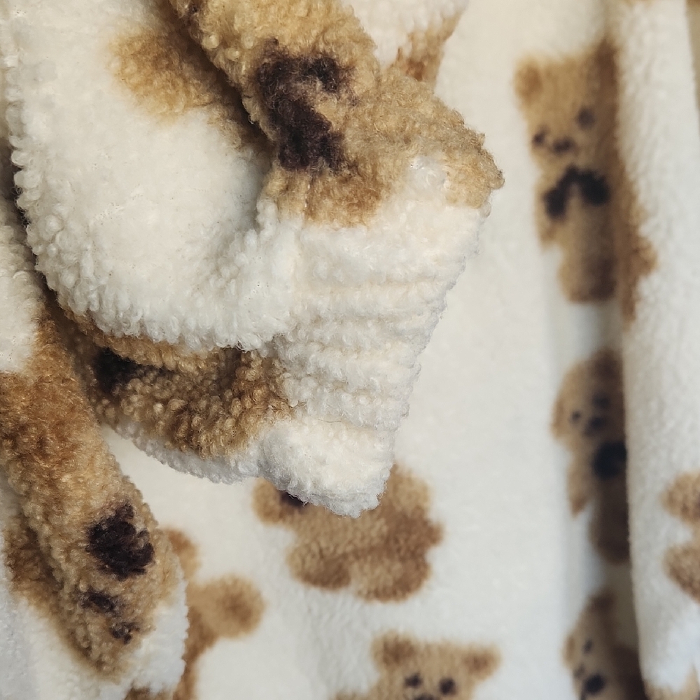 Cozy Teddy Bear Print Hoodie XXL - Picture 6 of 7